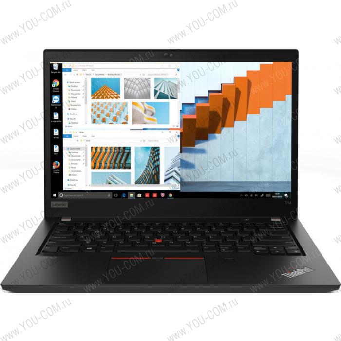 Ноутбук Lenovo ThinkPad T14 AMD G1 T 20UD0042RT, 14" FHD (1920x1080)IPS AG 250N, Ryzen 5 Pro 4650U 2.1G, 8GB DDR4, 256GB SSD M.2, Radeon Graphics, NoWWAN, WiFi, BT, SCR, IR Cam, 3cell 50Wh, 65W USB-C, Win 10 Pro, 3Y CI, 1.55kg, 