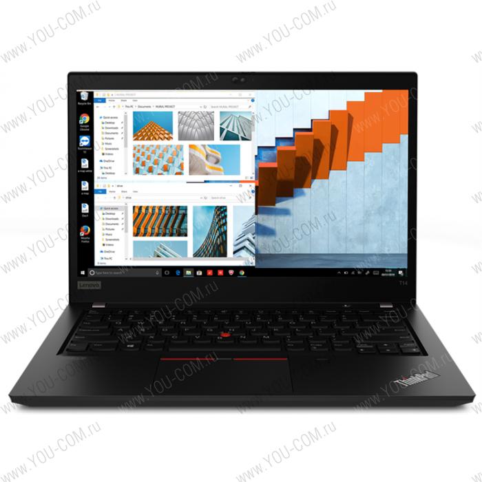 Ноутбук Lenovo ThinkPad T14 AMD G1 T 20UES60106 14" FHD (1920x1080)AG 250N, Ryzen 5 Pro 4650U 2.1G, 8GB DDR4, 256GB SSD M.2, Radeon Graphics, NoWWAN, WiFi, BT, SCR, HD Cam, 3cell 50Wh, 65W USB-C, Win 10 Pro, 3Y CI, 1.55kg, 