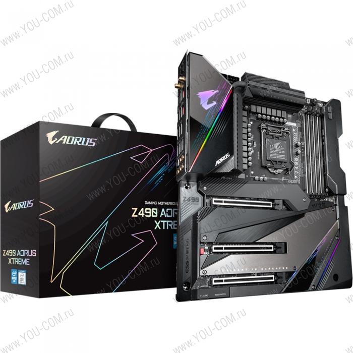 Z490 AORUS XTREME, Socket 1200, Intel®Z490, 4xDDR4-2933, HDMI, 3xPCI-Ex16,  6xSATA3(RAID 0/1/5/10), 3xM.2, 8Ch Audio, 1x2,5GLan, 1x10GLan, Wi-Fi, (2+4)xUSB2.0, (6+2)xUSB3.2, (2+1)xUSB3.2 Type-C™, ATX, RTL, {2}