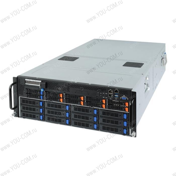 G482-Z50 (rev. 100) 4U, 2x AMD EPYC 7002, 32x DDR4, 2x 10Gb Intel X550-AT2, 2x 1Gb Intel I350-AM2, 8x 2.5" NVMe, 2x SATA/SAS 2.5" HS, 12x 3.5" SATA/SAS HS, 10x FHFL Gen3 for GPU,  1 x LP PCIe Gen3, IPMI, 3x 2200W, 6NG482Z50MR-00-xxx (191412)