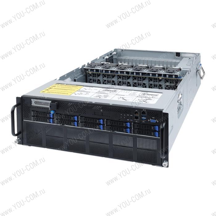 G482-Z51 (rev. 100) 4U DP 8 x Gen4 GPU Server,Up to 8 x PCIe Gen4 GPGPU cards,Dual AMD EPYC™ 7002 series processor family,8-Channel RDIMM/LRDIMM DDR4 per processor, 32 x DIMM,2 x 10Gb/s BASE-T LAN ports (Intel® X550-AT2),6NG482Z51MR-00-xxx (191337)