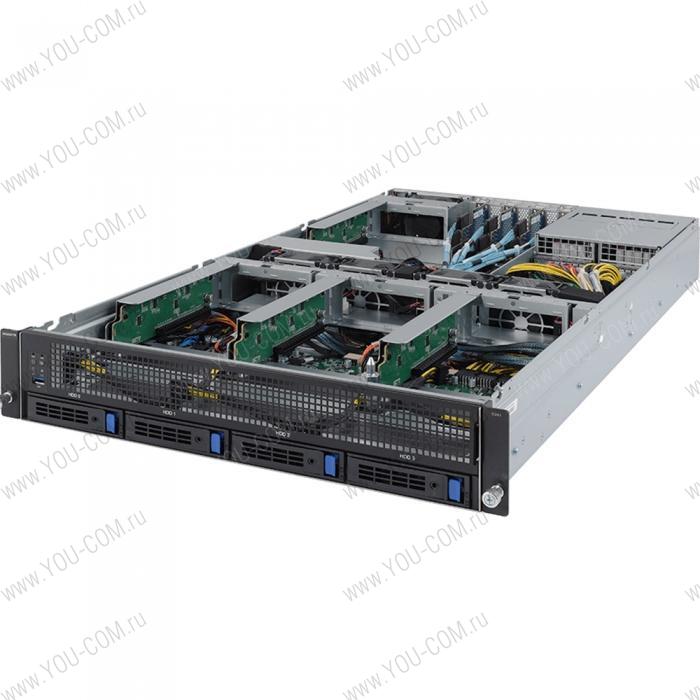 G241-G40 (rev. 100) HPC Server-2U 4xGPU Server,Sup up to 4xdouble slot GPU cards,NVIDIA® validated GPU platform;Sup for NVIDIA® Tesla® GPUs,NVIDIA® NGC™ Ready server,2nd Gen. Intel® Xeon® Scalable and Intel® Xeon® Scalable Processors,Intel® C622 Express 