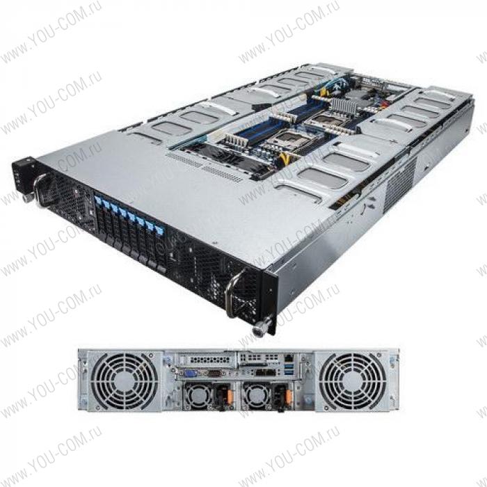 G250-S88 2U (8x GPU system) Dual Xeon E5-2600 v3, 16xRDIMM/UDIMM ECC, 2x10Gbe (Intel X540), 8x 2,5 hot swap HDD/SSD, Redundant PSU 1600W Platinum (6NR22PHLMS-00-100/6NR22PHLMS-00-170)