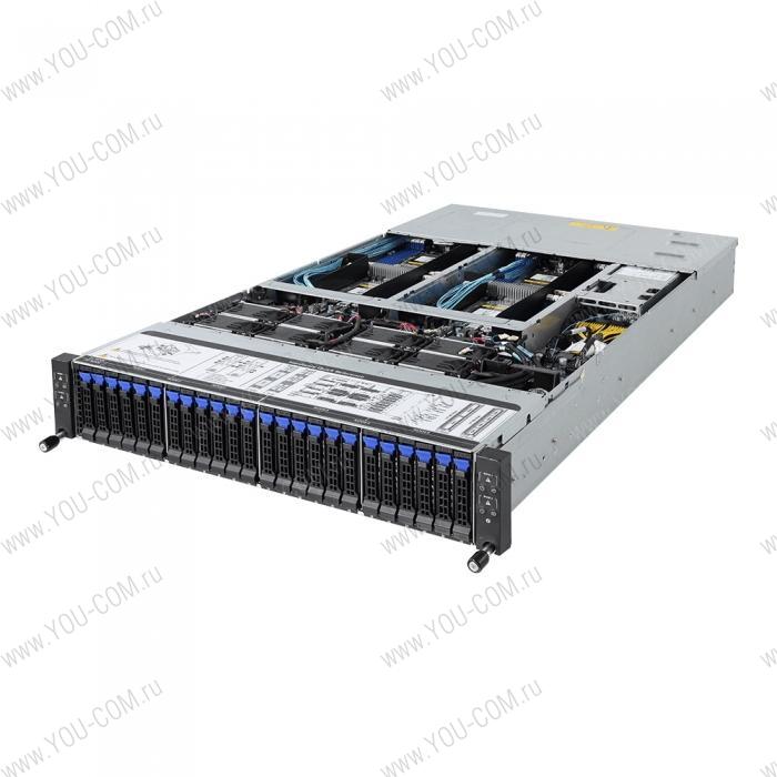 H261-Z60   6NH261260MR-00-XXX SERVER BAREBONE  2U - 4 nodes, Intel® I350-AM2, 8 x LGA 4094 sockets (AMD Epyc), DDR4, 24 x SATA/SAS hot-swappable HDD/SSD bays, 8 x LGA 4094 sockets 