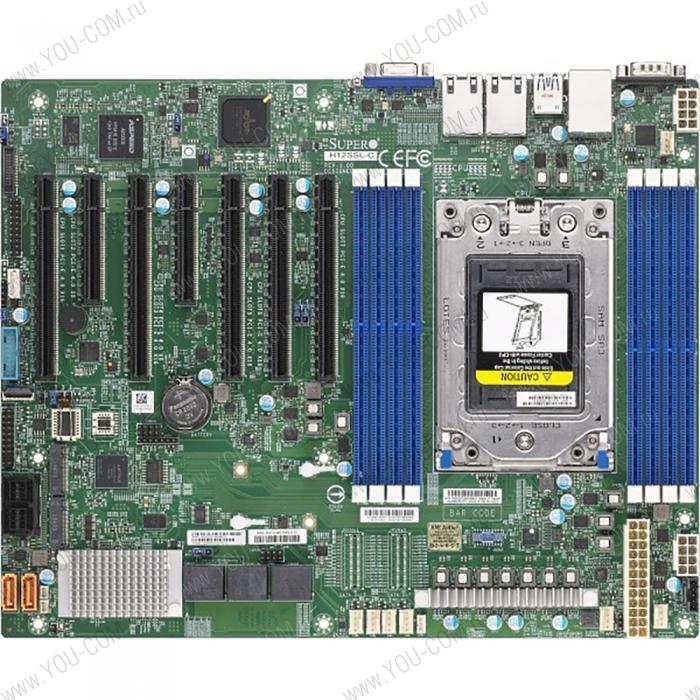 Материнская плата MBD-H12SSL-C-O SuperMicro Single AMD EPYC™ 7003/7002 Series Processor (7003 Series Processor drop-in support requires BIOS version 2.0 or newer),2TB Registered ECC DDR4 3200MHz SDRAM in 8 DIMMs,2 Gigabit Ethernet LAN Ports (423347) {10}