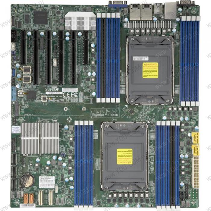 Материнская плата Supermicro Motherboard 2xCPU X12DPi-N6 3rd Gen Xeon Scalable TDP 270W/ 16xDIMM/14xSATA/ C621A RAID 0/1/5/10/ 2x1Gb/4xPCIex16, 2xPCIex8/M.2Bulk