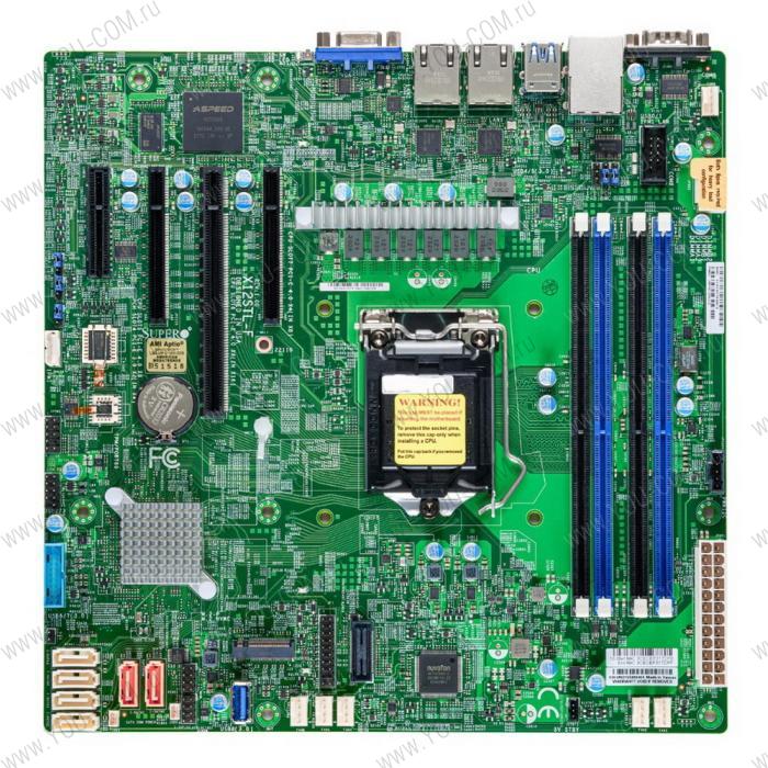 Материнская плата MBD-X12STL-F-B Intel® Xeon®  E-2300 Processor, 10th Generation Intel® Pentium® Processor, Single Socket LGA-1200 (Socket H5) supported,CPU supports Up to 95W TDP,Intel® C252,Up to 128GB Unbuffered ECC UDIMM,DDR4-3200MHz, in 4 DIMM slots