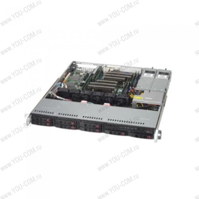 Корпус SuperMicro CSE-113MFAC2-R606CB 1U, ATX, 600 Вт 80 Plus Platinum, 8x 2.5" hot-swap SAS/SATA HDD, 1 full height expansion slot, 43x437x507 мм