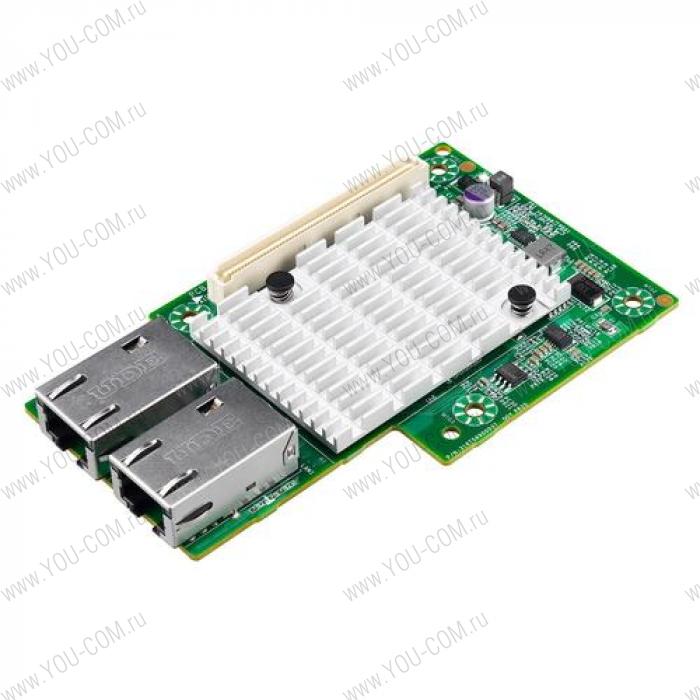 M7108-X550-2T Intel X550(Gen 3) dual port 10GbRJ45 NIC mezz card with bracket