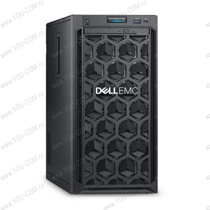 Dell PowerEdge T140, Xeon E-2224 (3.4Ghz, 4C), 16GB (2x8GB) ECC UDIMM, 2x480GB SSD SATA, 1x1TB SATA 7200rpm Cabled HDD (up to 4x3.5), SATA Onboard, 2x1GbE, iDRAC9 Express, 365W PS, Tower, 3Y NBD