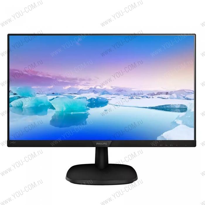 23,8" PHILIPS 243V7QSB (00/01) Black (IPS, 1920x1080, D-sub+DVI, 8 ms, 178°/178°, 250 cd/m, 10M:1), (742317 / 742324)