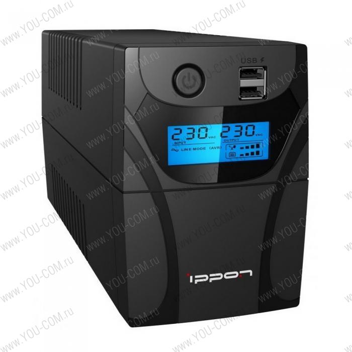 ИБП Ippon Back Power Pro II Euro 850 Line-Interactive 480W/850VA RTL {4} (803614)