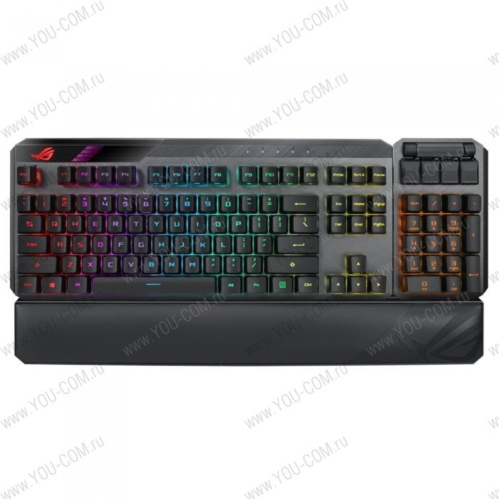 ROG Claymore II Keyboard Wireless (2.4G/USB) ROG RX RED Optical-Mech 462x155x39mm 1156g (047209) (90MP01W0-BKRA00)