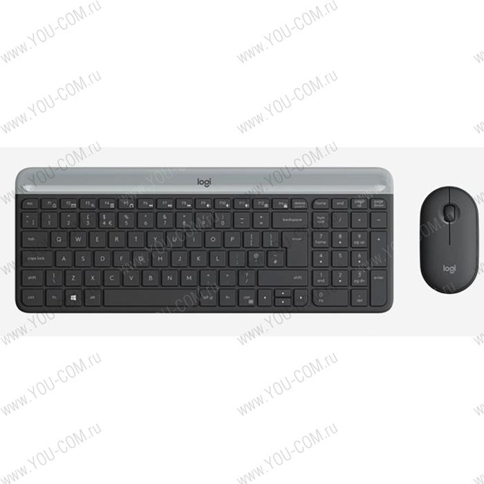 Клавиатура+мышь Logitech Wireless Desktop MK470 (Keybord&mouse), Black, [920-009206]