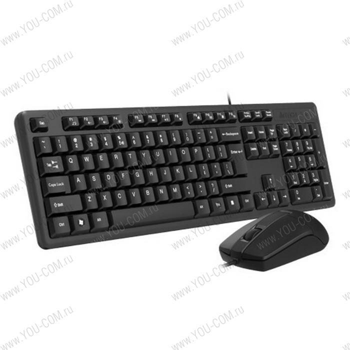 Клавиатура + мышь A4Tech KK-3330 клав:черный мышь:черный USB KK-3330 USB (BLACK) (961851)