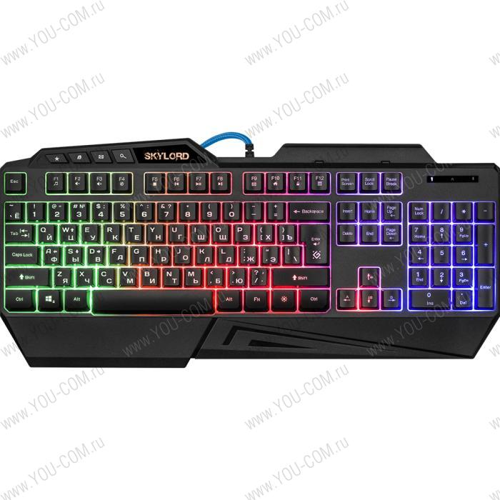 Проводная игровая клавиатура SkyLord GK-126 RU,RGB подсветка,19 Anti-Ghost DEFENDER (451567)