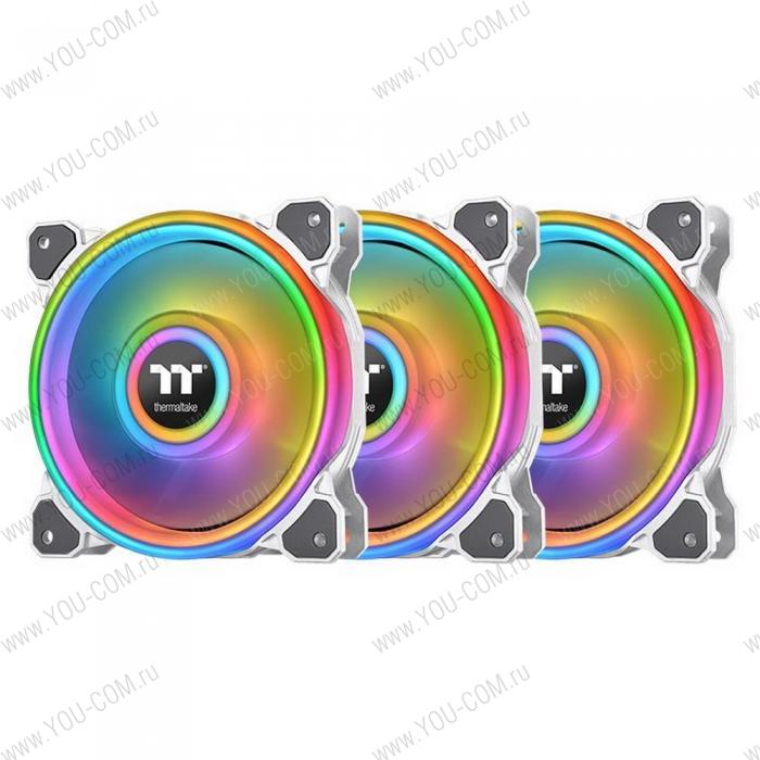 Riing Quad 12 RGB Radiator Fan White TT Premium Edition 3Pack [CL-F100-PL12SW-A] Thermaltake