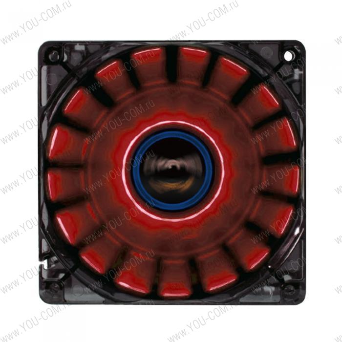 LPCP12N-R, DUO PACK,  FAN 2x120mm, 900rpm, 40.18CFM, 16dBA, Dynamic Red LED, 3pin, RTL