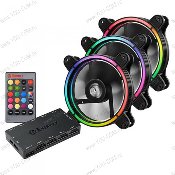 UCTBRGB12-BP3 FAN 120mm, комплект из 3 шт, RGB, 500-1500rpm, 13.71-47,53CFM, 14-22dBA, RTL {20}