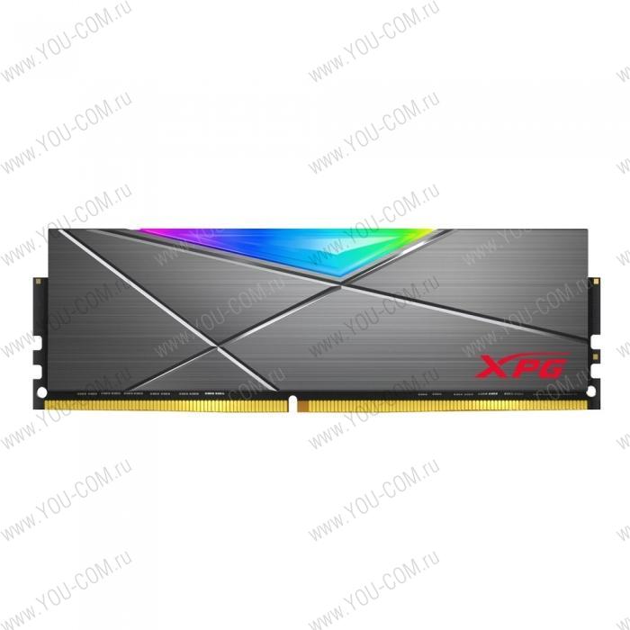 8GB ADATA DDR4 3000 DIMM XPG SPECTRIX D50 RGB Grey Gaming Memory AX4U30008G16A-ST50 Non-ECC, CL16, 1.35V, Heat Shield, RTL (931016)