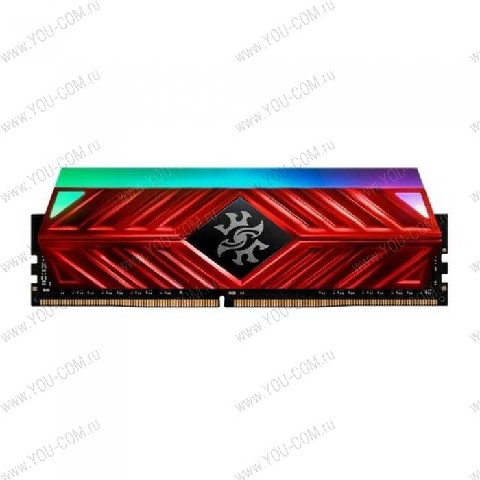 16GB ADATA DDR4 3200 DIMM XPG SPECTRIX D41 RGB Red Gaming Memory AX4U320016G16A-SR41 Non-ECC, CL16, 1.35V, Heat Shield, RTL, (931191)