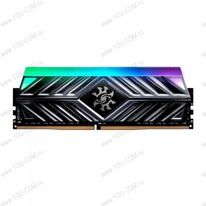 16GB ADATA DDR4 3200 DIMM XPG SPECTRIX D41 RGB Grey Gaming Memory AX4U320016G16A-ST41 Non-ECC, CL16, 1.35V, Heat Shield, RTL, (931177)