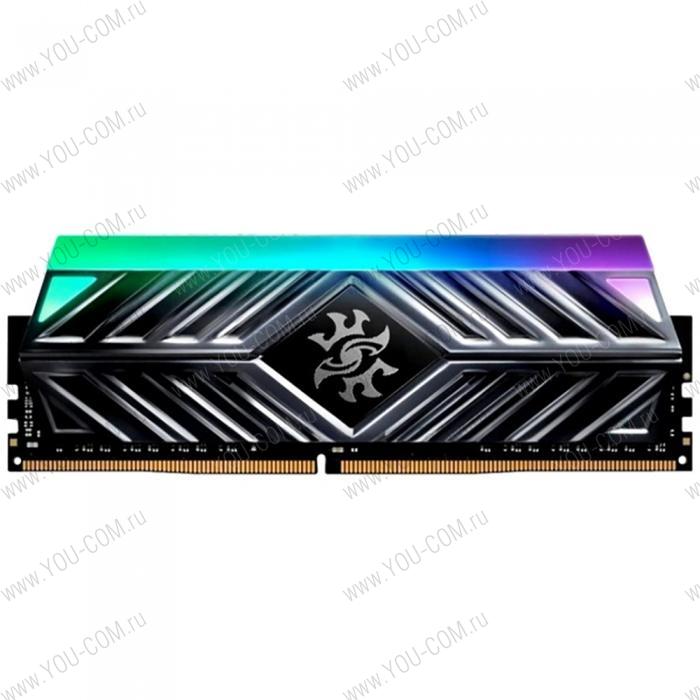 16GB ADATA DDR4 3200 DIMM SPECTRIX D41 RGB Grey Gaming Memory AX4U3200316G16-ST41 Non-ECC, CL16, 1.35V, 1024x8, RTL (468321)