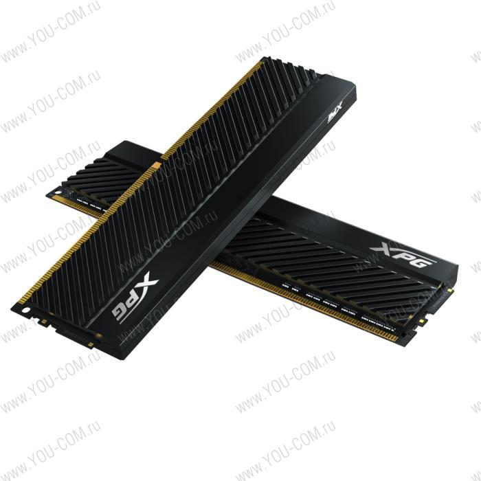 64GB ADATA DDR4 3200 DIMM GAMMIX D45 Black Gaming Memory AX4U320032G16A-DCBKD45 Non-ECC, CL16, 1.35V, Heat Shield, XMP 2.0, Kit (2x32GB), RTL (934833)