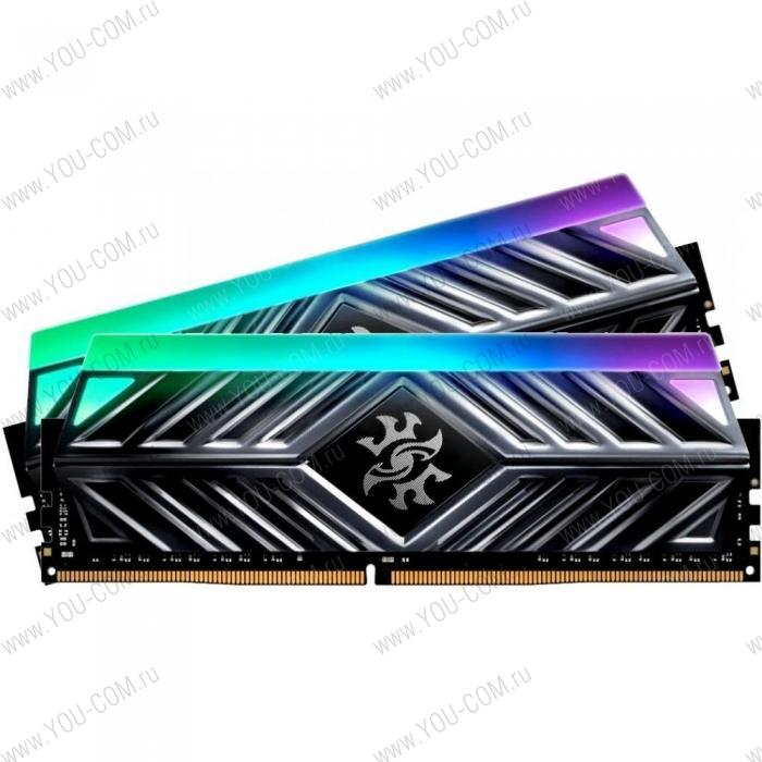 Bad Pack 16GB ADATA DDR4 3200 DIMM XPG SPECTRIX D41 RGB Grey Gaming Memory AX4U320038G16A-DT41 Non-ECC, CL16, 1.35V, 1024x8, Kit (2x8GB) (775272)