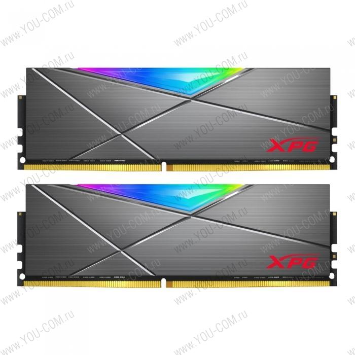 32GB ADATA DDR4 3600 DIMM XPG SPECTRIX D50 RGB Grey Gaming Memory AX4U360016G18A-DT50 Non-ECC, CL18, 1.35V, Heat Shield, Kit (2x16GB), RTL, (931139)