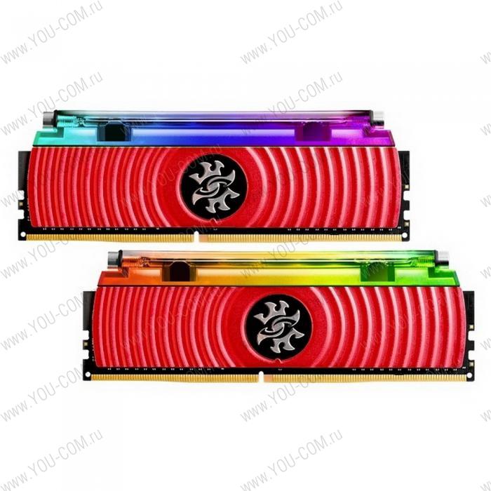 16GB ADATA DDR4 4133 DIMM XPG SPECTRIX D80 RGB Red Gaming Memory AX4U413338G19J-DR80 Non-ECC, CL19, 1.4V, 1024x8, Kit (2x8GB), RTL (774039)