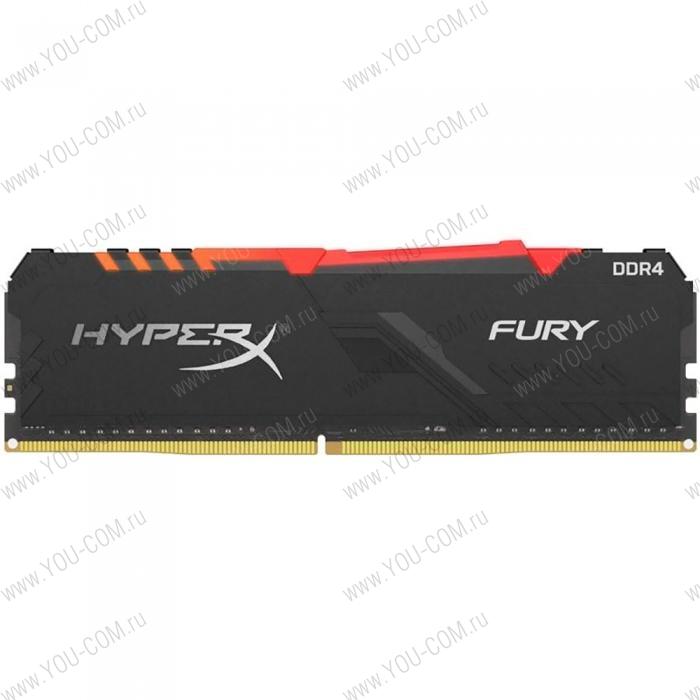 16GB Kingston DDR4 2400 DIMM HyperX FURY Black Gaming Memory HX424C15FB3/16 Non-ECC, CL15, 1.2V, 2Rx8, RTL (293425)