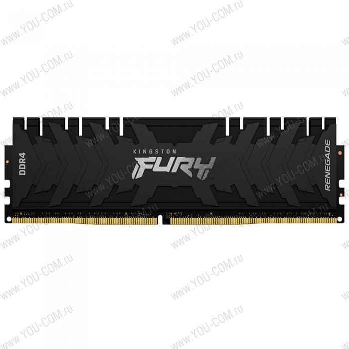 32GB Kingston DDR4 3200 DIMM FURY Renegade Black Gaming Memory KF432C16RB/32 Non-ECC, CL16, 1.35V, 2RX8 , RTL, {15} (322026)