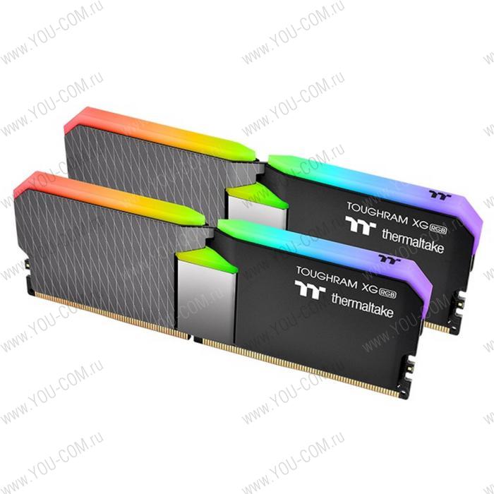 16GB Thermaltake DDR4 3600 DIMM TOUGHRAM XG RGB Black Gaming Memory R016D408GX2-3600C18A Non-ECC, CL18, 1.35V, Heat Shield, XMP 2.0, Kit (2x8GB), RTL (523103)