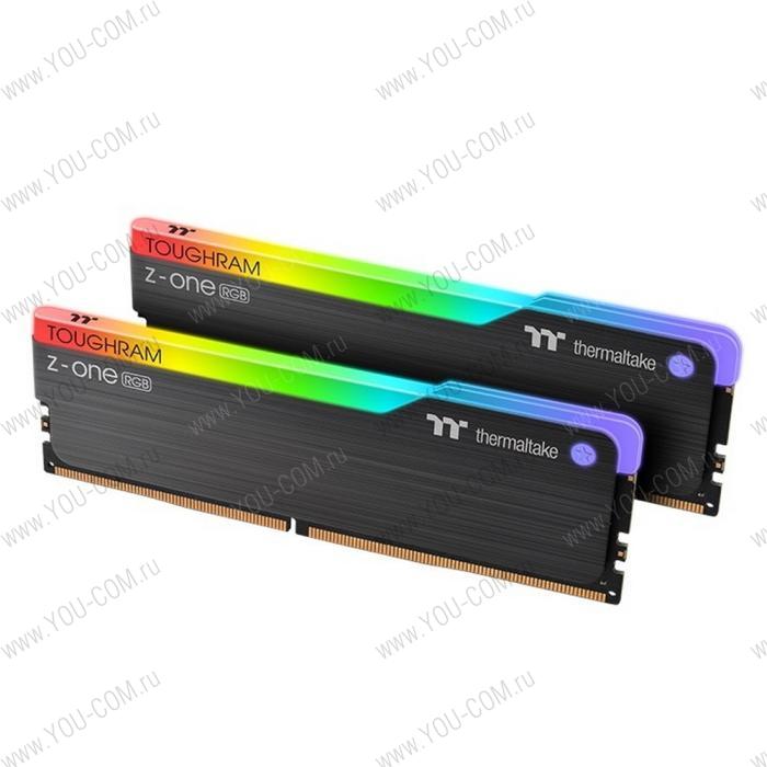 16GB Thermaltake DDR4 4000 DIMM TOUGHRAM Z-ONE RGB Black Gaming Memory R019D408GX2-4000C19A Non-ECC, CL19, 1.35V, Heat Shield, XMP 2.0, Kit (2x8GB), RTL (529228)