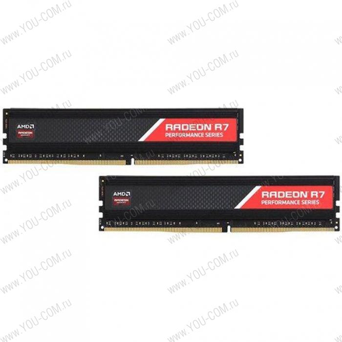 8GB AMD Radeon™ DDR4 2666 DIMM R748G2606U1K Non-ECC, CL16, 1.2V, Shielded, Kit (2x4GB), Retail