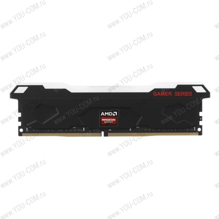 16GB AMD Radeon™ DDR4 3200 DIMM R9 Gamers Series Black RGB Gaming Memory R9S416G3206U2S-RGB Non-ECC, CL16, 1.35V, Heat Shield, RTL (183665)