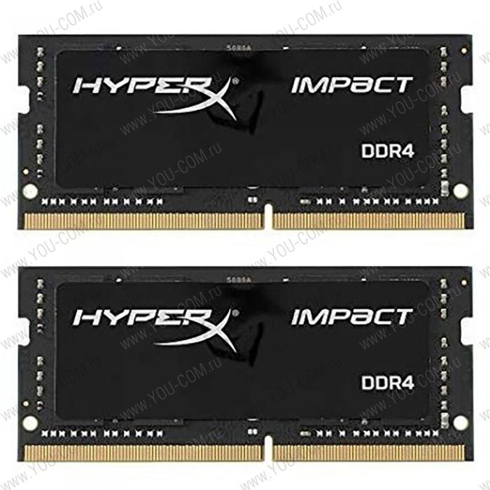 32GB Kingston DDR4 2666 SoDimm FURY Impact Gaming Memory KF426S16IBK2/32 Non-ECC, CL16, 1.2V, 2Gx8 Кит 2х16, RTL {25}  (318548)