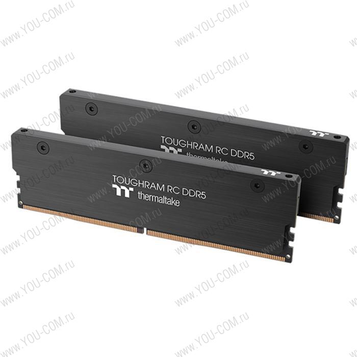 32GB Thermaltake DDR5 4800 DIMM TOUGHRAM RC Black Gaming Memory RA50D516GX2-4800C40A Non-ECC, CL40, 1.1V, Heat Shield, XMP 2.0, Kit (2x16GB), RTL (531146)