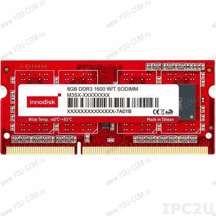 8GB Innodisk DDR4 WT 2400 SO DIMM Industrial Memory [M4S0-8GM1NISJ] Non-ECC, 1.2V, 1Gx8, 1Rx8, -40°C ~ 85°C, Bulk 