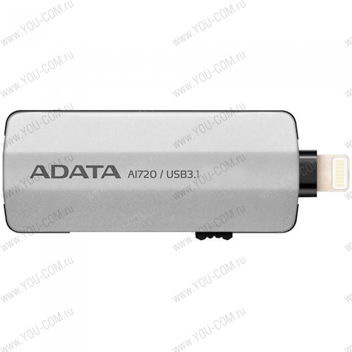 32GB ADATA AI720 (Apple OTG) USB Flash [AAI720-32G-CGY] Lightning/USB 3.1, 90/20, Gray, RTL (461377) 