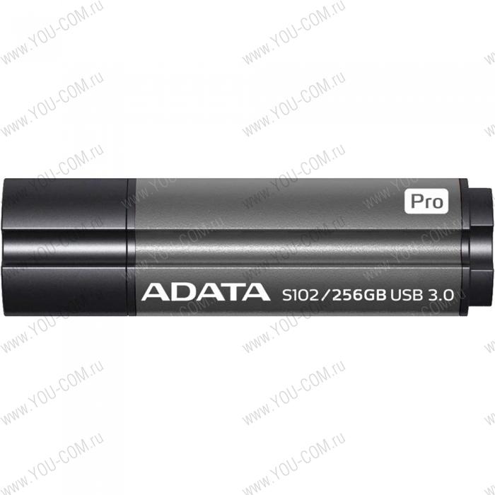 256GB ADATA S102Pro USB Flash [AS102P-256G-RGY] USB 3.2 Gen 1, Gray, RTL (961159) 