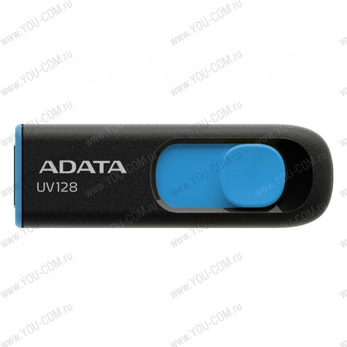 128GB ADATA UV128 USB Flash [AUV128-128G-RBE] USB 3.0, Blue, RTL (799444) 