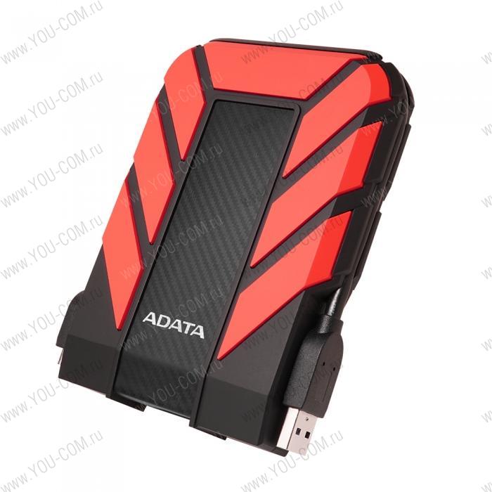 2.5" 1TB ADATA HD710 Pro [AHD710P-1TU31-CRD] USB 3.1, IP68, Shock Sensor, Red, Retail {20}, (460417)