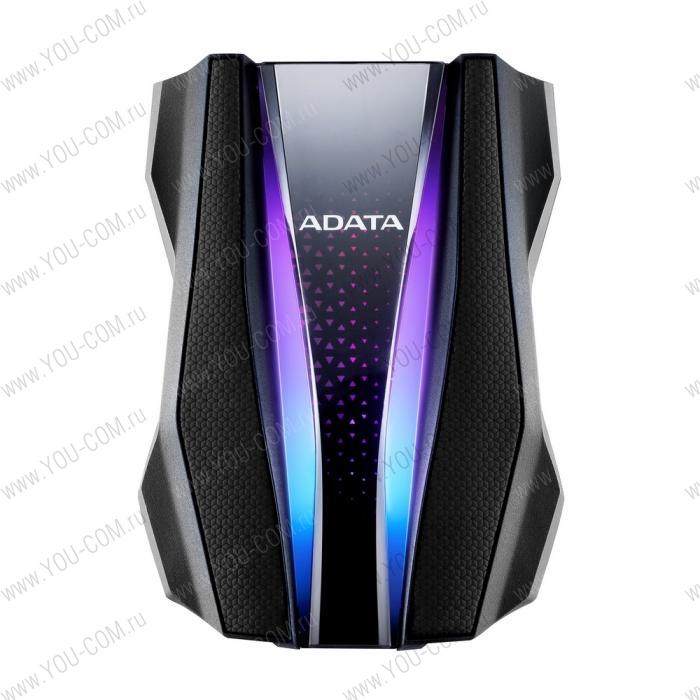 2.5" 2TB ADATA HD770G [AHD770G-2TU32G1-CBK] USB 3.2 Gen 1, RGB, Military-grade shock-resistance, Protect Water and Dust IP68, Gaming Stockpile, Black, RTL {20} (772226)