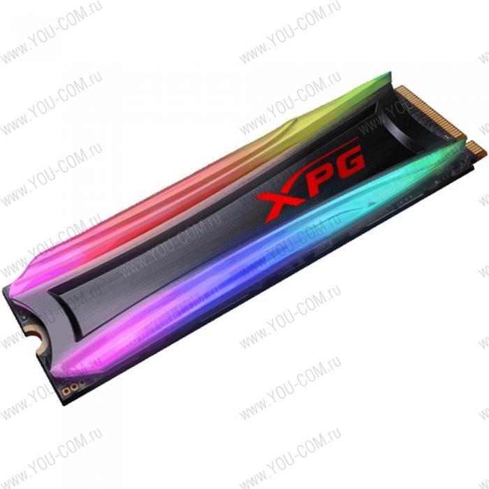 M.2 2280 4TB ADATA XPG SPECTRIX S40G RGB Client SSD [AS40G-4TT-C] PCIe Gen3x4 with NVMe, 3500/1900, IOPS 290/240K, MTBF 2M, 3D TLC, 2560TBW, 0.35DWPD, Customizable RGB lighting, Heatsink, RTL (776019)