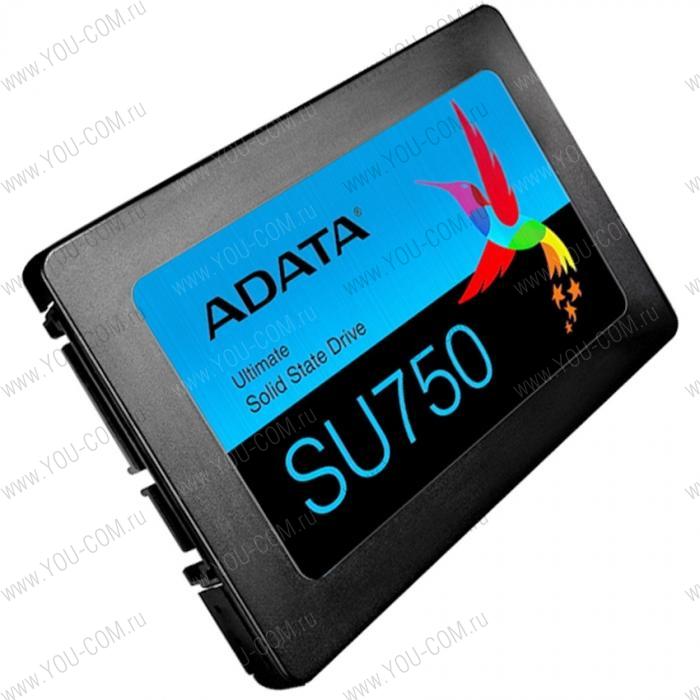 2.5" 1TB ADATA SU750 Client SSD [ASU750SS-1TT-C] SATA 6Gb/s, 550/520, IOPS 65/75K, MTBF 2M, 3D TLC, 800TBW, RTL (770680) 