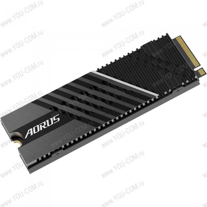 M.2 2280 1TB Gigabyte AORUS 7000s Client SSD GP-AG70S1TB(-P) PCIe Gen4x4 with NVMe, 7000/5500, IOPS 350/700K, MTBF 1.6M, 3D TLC, 1024MB, 700TBW, 0,38DWPD, RTL {10}, (811747)