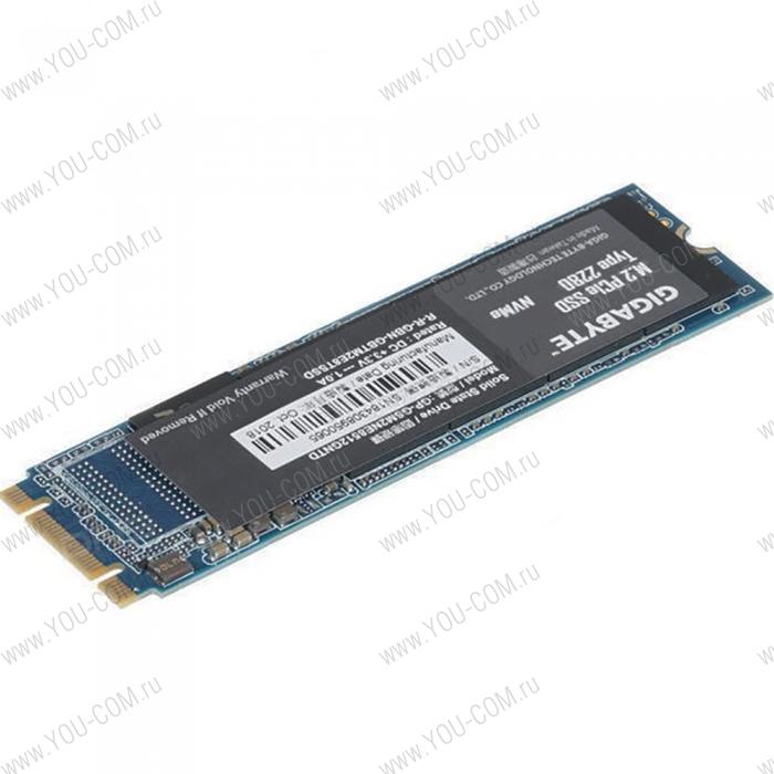 M.2 2280 128GB Gigabyte Client SSD GP-GSM2NE3128GNTD PCIe Gen3x4 with NVMe, 1550/550, IOPS 100/130K, MTBF 1.5M, 3D TLC, 110TBW, NVMe 1.3, RTL {50} (806866)