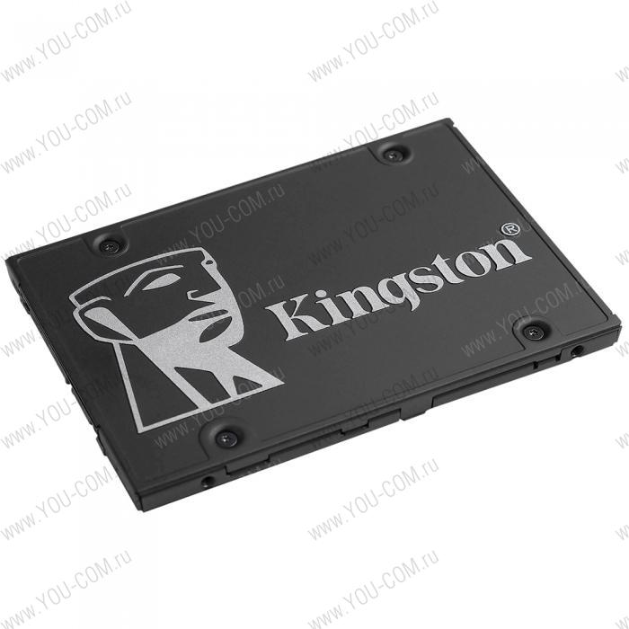 2.5" 2048GB Kingston KC600 Client SSD SKC600B/2048G SATA 6Gb/s, 550/520, IOPS 90/80K, MTBF 1M, 3D TLC, 1200TBW, Upgrade Kit, RTL